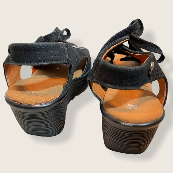 Bernie Mev Marcelo Lace-up Wedges Open Toe Sandals - Picture 3 of 11